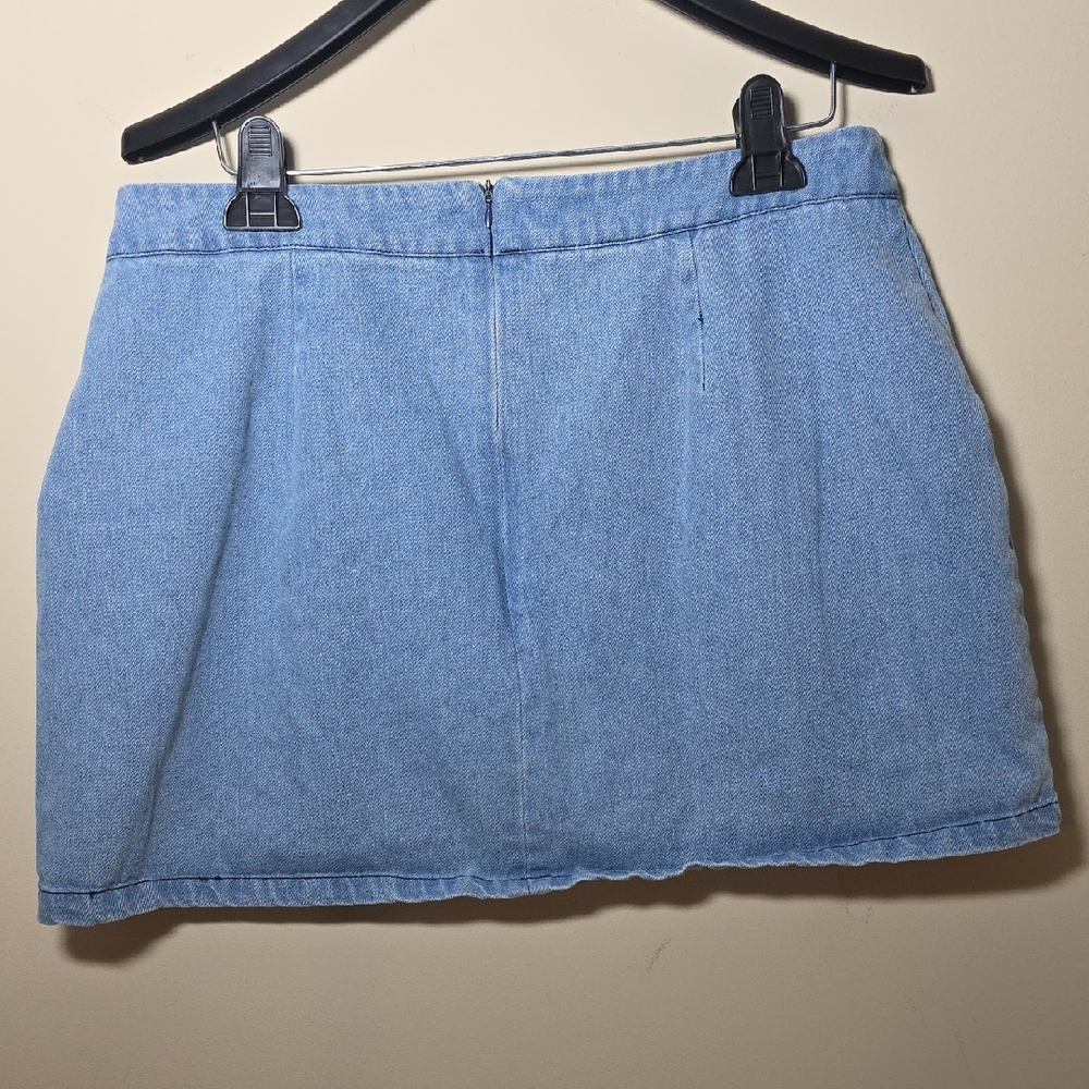Pink Lily Light Blue Denim Skort - Picture 6 of 6